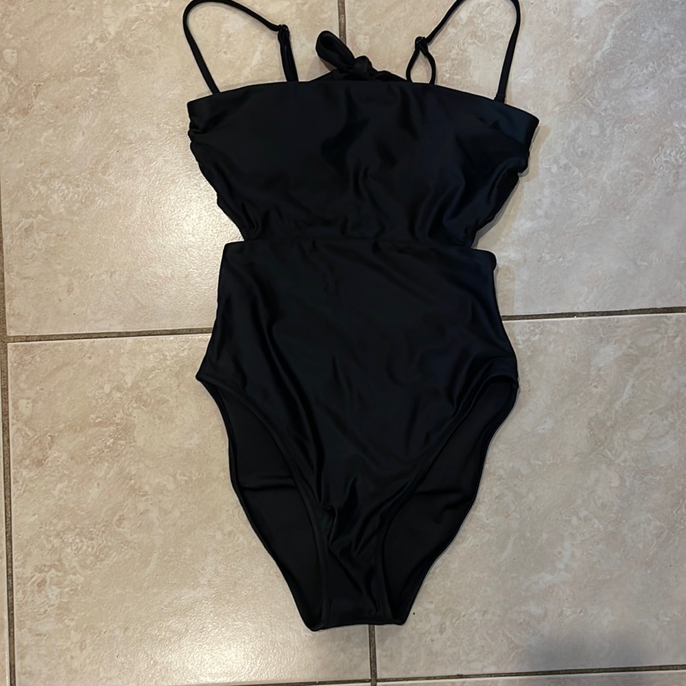 J.crew black one piece bathing suit